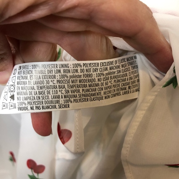 NWT Forever 21 cherry print mini summer dress 0X - Picture 4 of 5